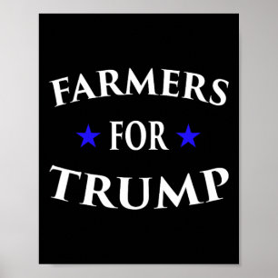 Póster Agricultores Para Trump Farm Ranch Tractor Heartla