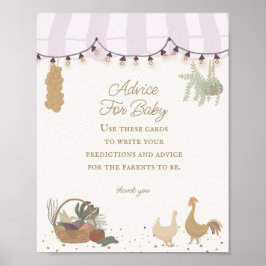 Póster Agricultores rosados comercializan granjas consejo