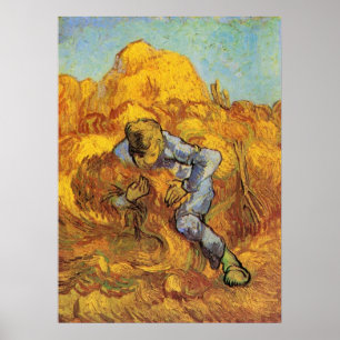 Póster Agrupador de gavillas (según Millet) por Vincent v
