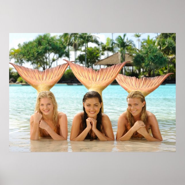 Póster Agrupar En La Playa (Frente)