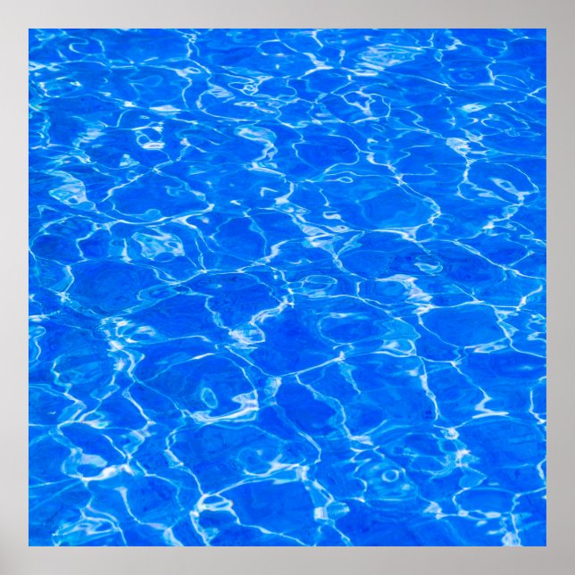 Póster Agua azul dulce (Frente)