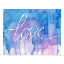 Agua azul y púrpura - Amor | POSTER