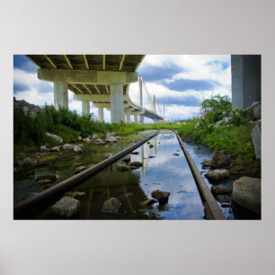 Póster Agua Bajo El Puente