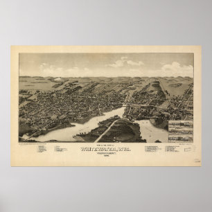 Póster Agua blanca, Wisconsin (1885)