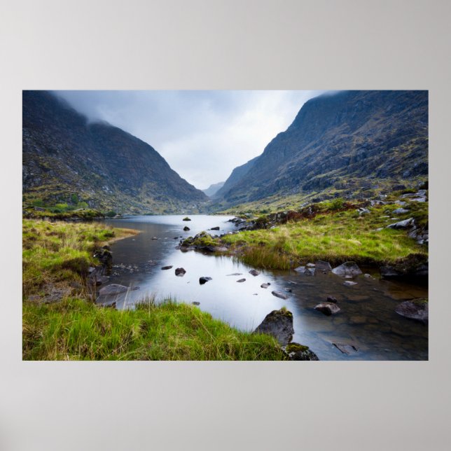 Póster Agua | Brecha del condado de Dunloe Kerry Ireland (Frente)