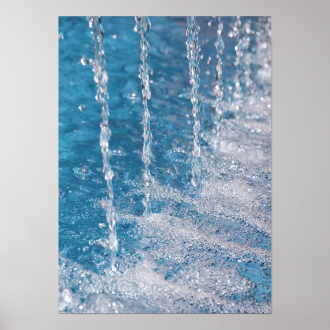 Póster Agua corriente rápida (Frente)