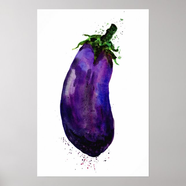 Póster Agua De Eggplant Eggplant (Frente)