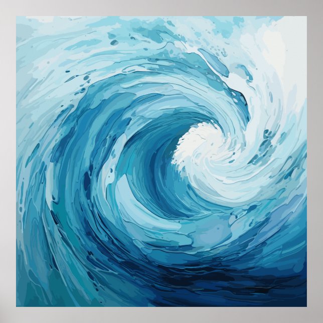 Póster Agua de flujo (Frente)