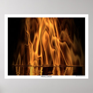 Póster Agua de fuego