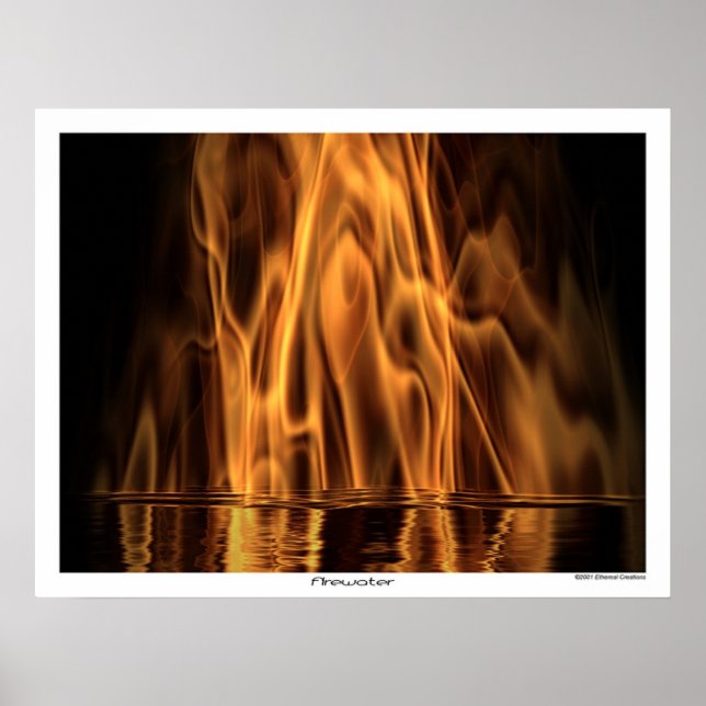 Póster Agua de fuego (Frente)