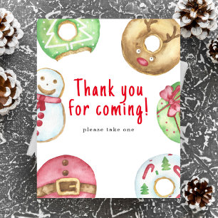 Póster Agua de invierno ducha de bebé Gracias por venir