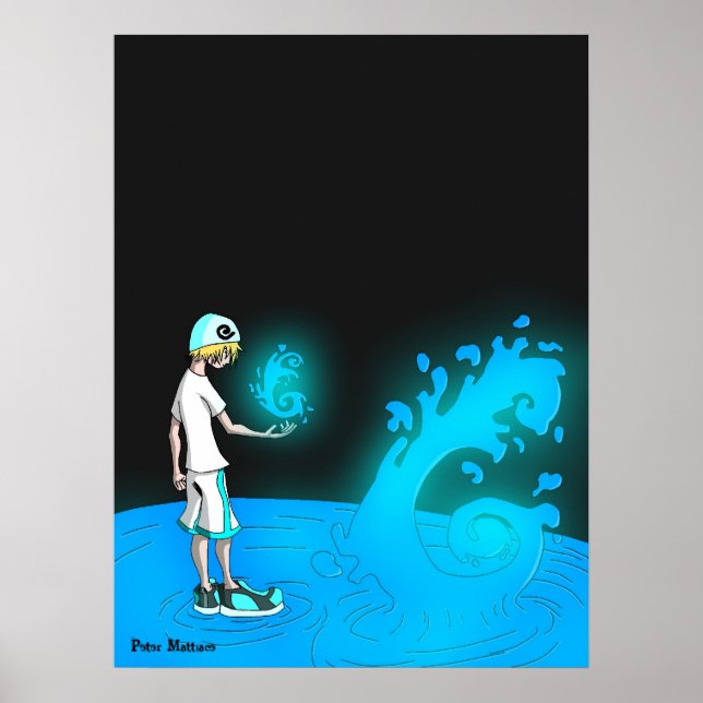 Póster agua de la vida (Frente)