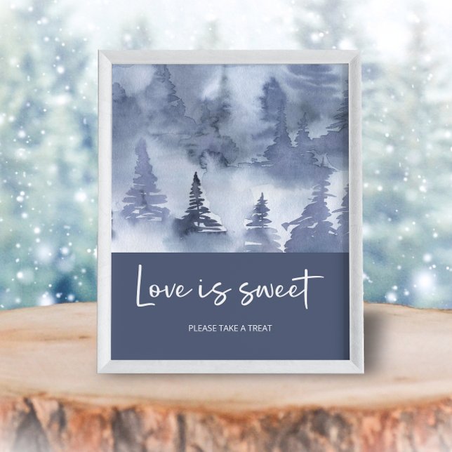 Póster Agua de los bosques de invierno Marina Amor Azul e (Subido por el creador)