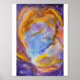 Póster Agua de nebulosa espacial