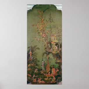 Póster Agua, de una serie de paneles que representan