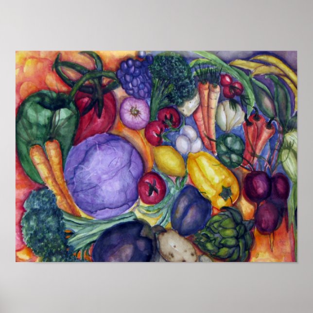 Póster Agua de verduras (Frente)