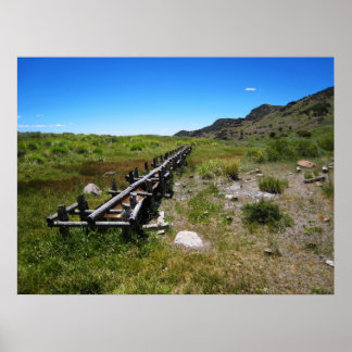 Póster Agua del desierto a través