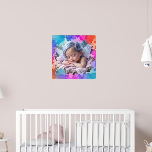 Póster Agua dulce Pastel Bebé Sleeping Photo (Guardería 2)