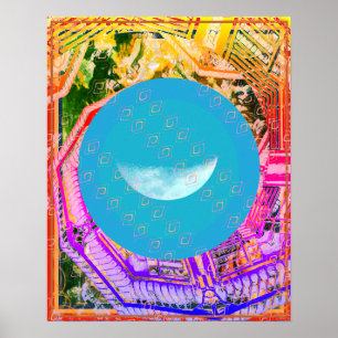 Póster Agua elemental en la ayuda a la meditación aérea T