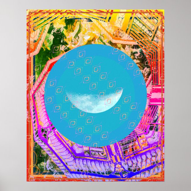 Póster Agua elemental en la ayuda a la meditación aérea T (Frente)