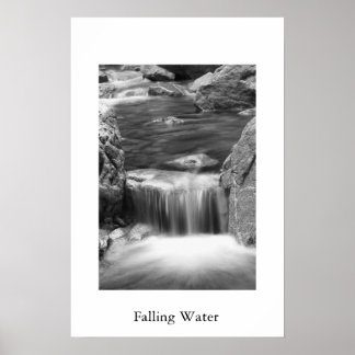 Póster Agua en caída