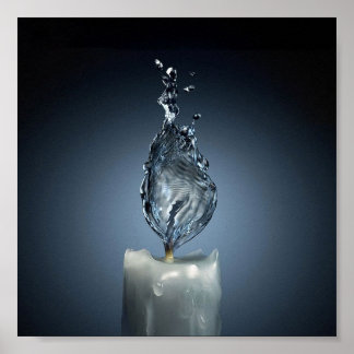 Póster Agua en llamas