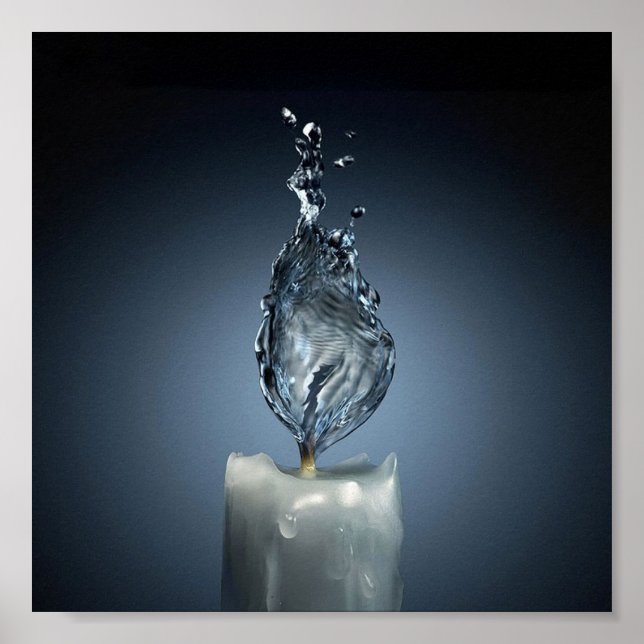 Póster Agua en llamas (Frente)