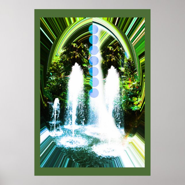 Póster Agua en naturaleza (Frente)
