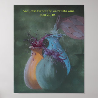 Póster Agua en Vino