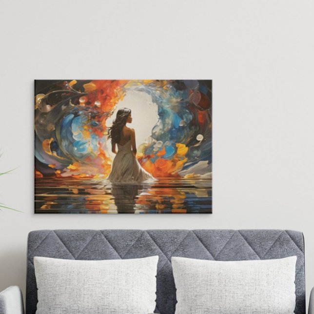 Póster Agua etérea Resumen mujer en el agua (Subido por el creador)