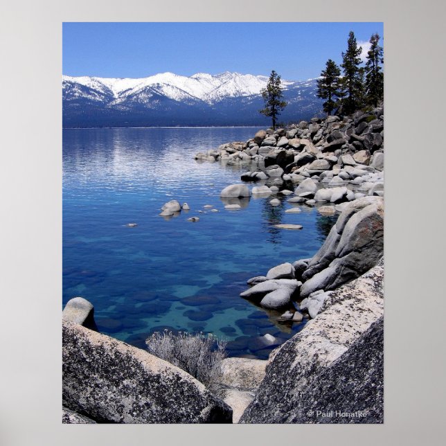 Póster Agua fija del lago Tahoe 2 (Frente)