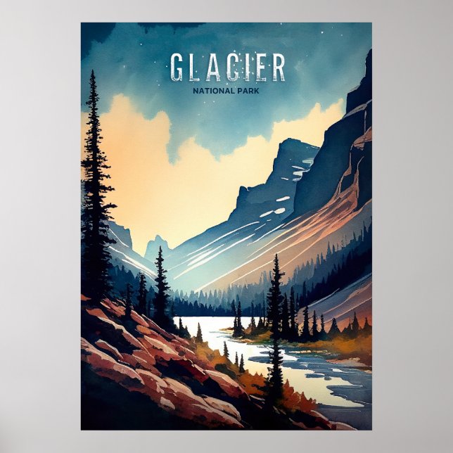 Póster Agua Glaciar (Frente)