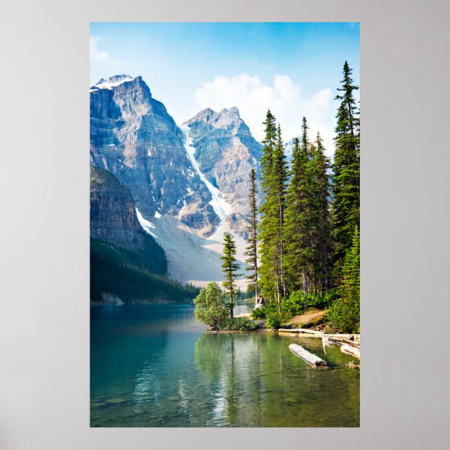 Póster Agua | Lago Moraine, Canadá (Frente)
