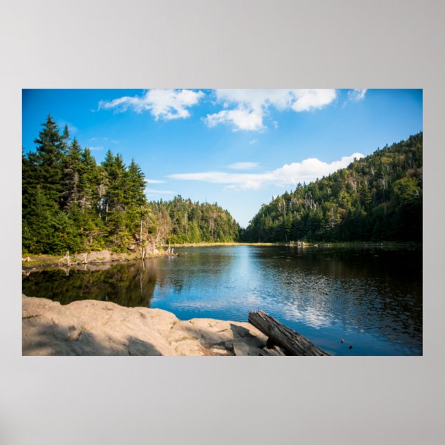 Póster Agua | Lago Spruce Quebec, Canadá (Frente)