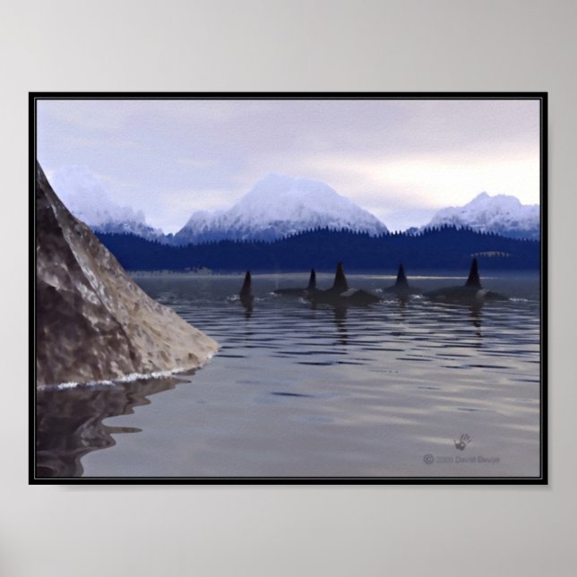 Póster Agua oscura Orca (Frente)