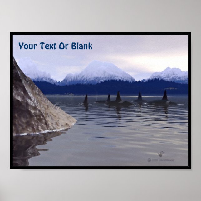 Póster Agua oscura Orca (Frente)