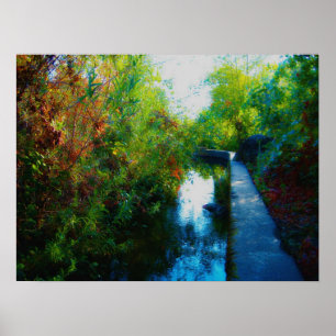 Póster "Agua pintada "