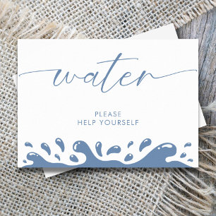 Póster Agua Por Favor Ayúdase A Despegar El Océano Azul