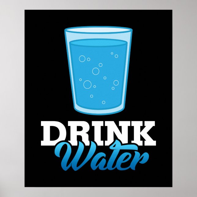 Póster Agua potable Salva Agua (Frente)