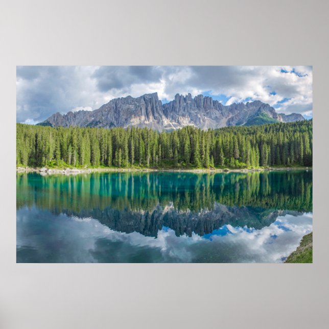 Póster Agua | Sierra de Latemar (Frente)