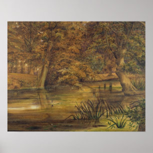 Póster Agua trasera del Bratford, 1864 (w/c y lápiz o