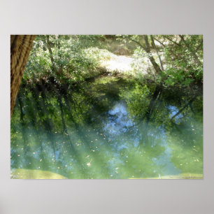 Póster agua trippy psicodélica