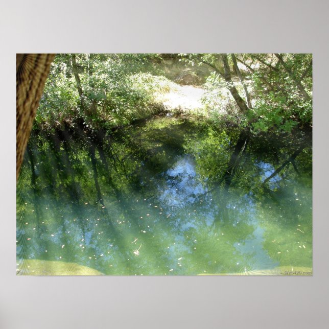 Póster agua trippy psicodélica (Frente)