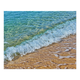 Póster Agua turquesa del mar