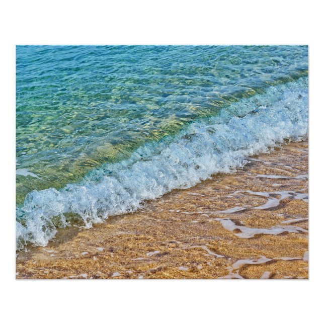 Póster Agua turquesa del mar (Anverso)