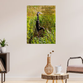 Póster Agua viva John 4 Inspirador