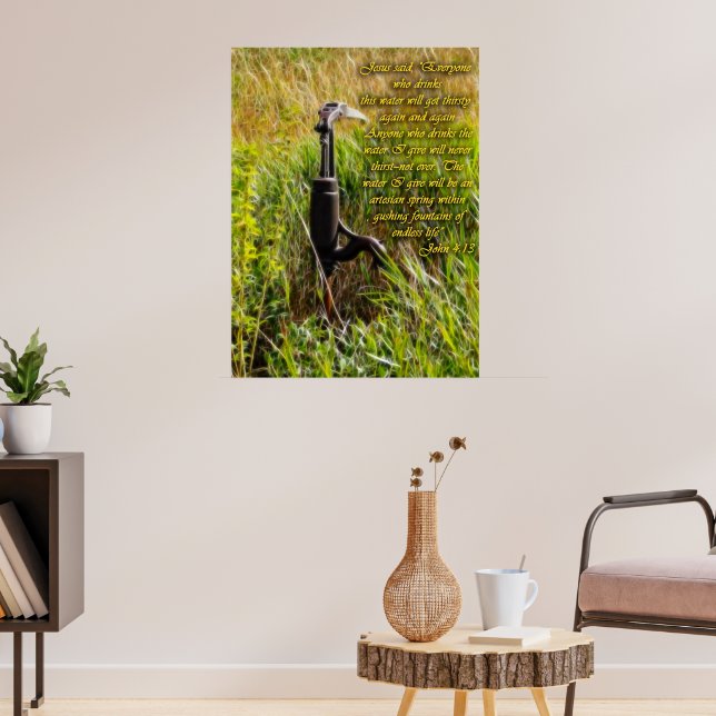 Póster Agua viva John 4 Inspirador (Salón 3)