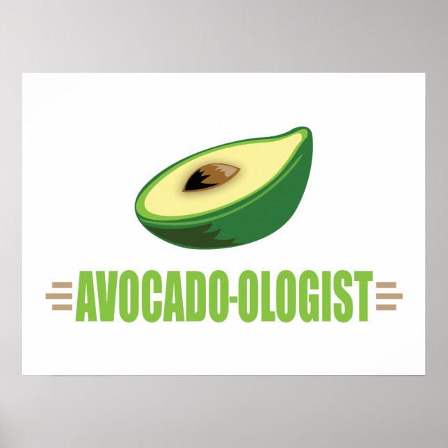 Póster Aguacate Divertido (Frente)