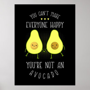 Póster Aguacate puede hacer feliz a todos