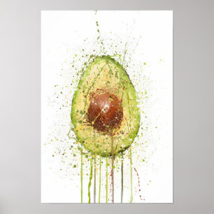 Póster Aguacate vegetal